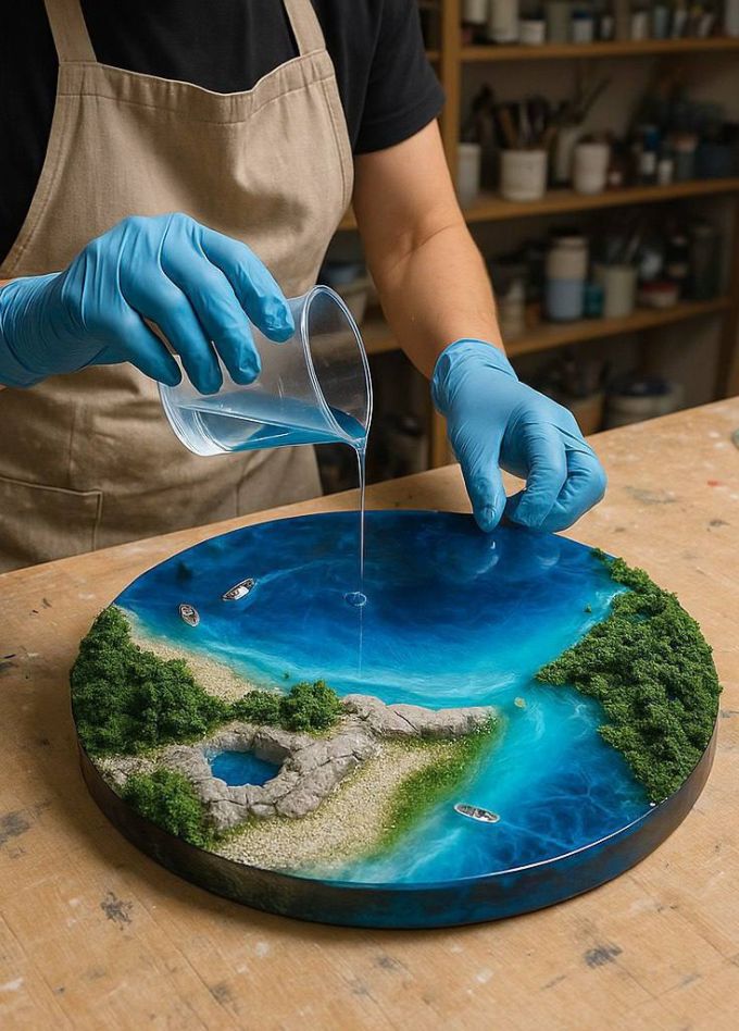 Эпоксидная живопись. Айвазовский